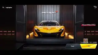 20x McLaren Sports car Gift Send in Pubg Mobile