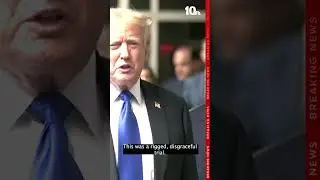 Trump reacts after jury in hush money trial finds him guilty on 34 counts
