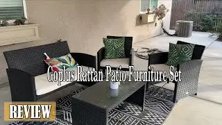 Goplus 4-Piece Rattan Patio Furniture Set Review - Should you buy it?