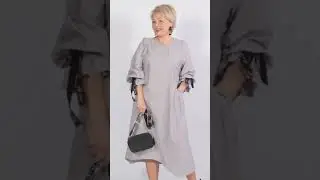 Платья с асимметрией лета-осени для женщин 55+/Summer-autumn dresses for women 55+#styleover60