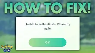HOW TO FIX *ERROR TO AUTHENTICATE* in POKEMON GO