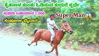 ಕೈತನಾಳ ಕುಂತು ಓಡಿಸುವ ಕುದುರೆ ಸ್ಪರ್ಧೆ ಪ್ರಥಮ ಬಹುಮಾನ 2000🥇|Kaitanal Sitting Horse Race Date-22-12-2023