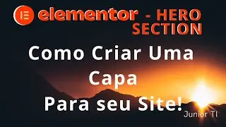 Como criar uma Capa para seu site com Elementor WordPress