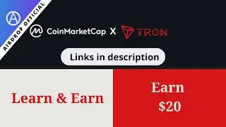 Coinmarketcap X Tron Learn & Earn Program With Quiz Answers