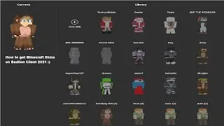 How to Change/Get Minecraft Java Skins |  2021 | (Badlion Client)