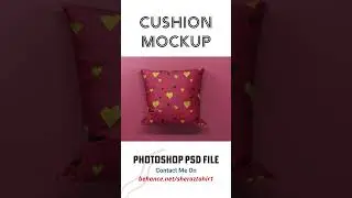 Cushion mockup - Photoshop PSD File