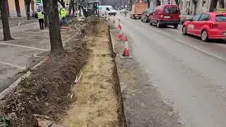 Radovi na Somborskom putu na raskrsnici sa ulicom Matija Gupca