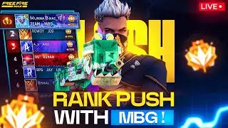 Free Fire Grandmaster Live Rank Push Telugu  - Munna Bhai is Live  - Telugu Gaming Live 