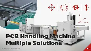 I.C.T | PCB Handling Machine SMT Loader Unloader with Adjustable Track Width in One Step Function