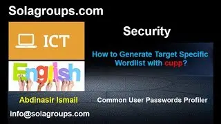 How to Generate Target Specific Wordlist with CUPP?