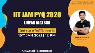 IIT-JAM MATHEMATICS | PYQ 2020 | LINEAR ALGEBRA