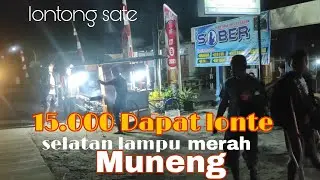 lonte pinggir jalan/lontong sate, kuliner malam