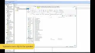 Speaker manager plugin, manage audio clips: Axis Optimizer for Milestone XProtect