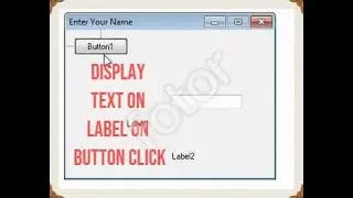 Display Text of Textbox on Label in Asp.Net in C# in Visual Studio 2015 |C# Basic Concepts