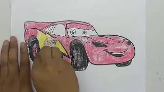 How to Learn Drawing and Coloring Page Disney mcqueen For Kids