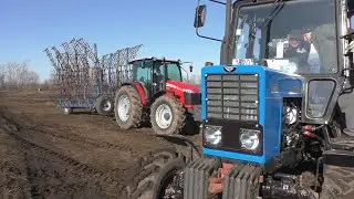 Начало весенних полевых мероприятий! У всех НОВЫЕ ТРАКТОРА! Подкормка и боронование!