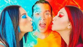 CHICA DE HIELO🧊VS CHICA DE FUEGO🔥*Desafío de caliente vs frío* | Karla Bustillos