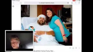 Reacting to awkward maternity photos!
