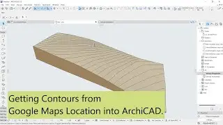 Creating Contour Plan from Google Maps to ArchiCAD.