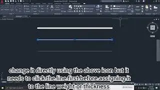 How to change line weight or line thickness in Autocad