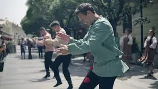 Ансамбль "Раздолье" и Константин Коновалов на фестивале в Македонии.