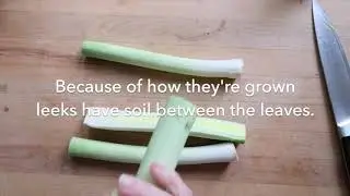 How to prep leeks.