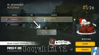 Booyah kill 12!!!!!|Garena Free Fire w/bald monkey gaming