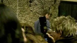 Jensen Ackles in LA 09: Dancing as he walks off stage