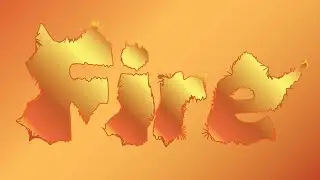 fire text in illustrator | how to make fire text in illustrator | gradient tools |