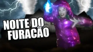 FUI LÁ FORA DURANTE O FURACÃO NICOLE
