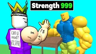 I'm STRONGEST Arm Wrestle On Roblox Arm Wrestle Simulator