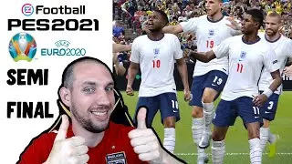Ukraine vs England Semi Final Euro 2020 PES 2021 Simulation