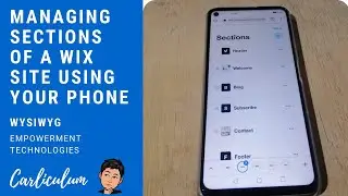 Managing Sections of a Wix Site Using Your Phone | WYSIWYG | Empowerment Technologies