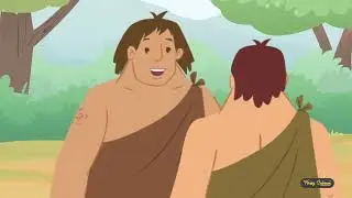 Forest Story Deer and Primitive Man Character Animation
