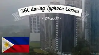 Typhoon Carina | Walking through BGC | Rain Sounds ASMR