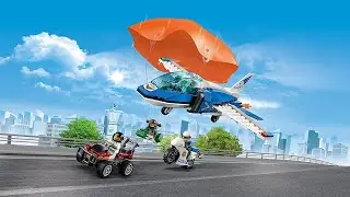 LEGO CITY Sky Police🚒🚒🚒 Parachute Arrest🚀🚀🚀 Building Blocks