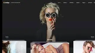 Indigo - Fashion Photographer Responsive Multipage Website Template T