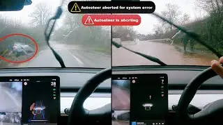 Autopilot ABORTS due to System Error! - Tesla Full Self Driving Capability in UK
