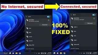 How to Fix "No Internet, Secured" in Windows 11 (Quick & Easy 2024)