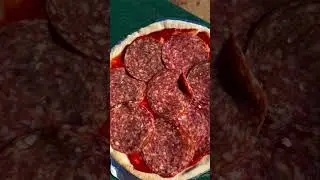 Salami & Chilli-infused Hot Honey Pizza on the new Weber Q