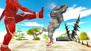 All Units vs Colossal Titan  - Animal Revolt Battle Simulator