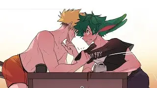 Coffee shop AU P2 My Hero Academia  Comic Dub