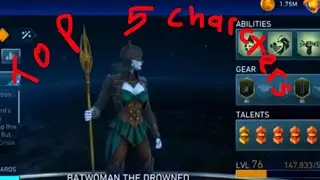 Top 5 Best Characters 2025 Injustice 2 Mobile