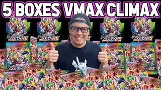 Opening 5 Booster Boxes of VMAX Climax!