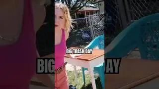 Big Trash Day / Bulk Trash Pickup Hunting #furnitureflip #homefinds #thrift #dumpsterdive #shorts