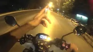 CB 250 F CANTANDO NO ROLÊ NOTURNO! *Quase me lasquei* kk