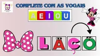 Leitura de palavras 01 | Complete as palavras com as vogais | Vídeo educativo |Hora de estudar