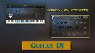 Guitar DI (Kontakt, SFZ, Decent Sampler, wav) [Basic Demonstration]