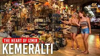 IZMIR 🇹🇷 A Summer Morning in Kemeraltı Bazaar & Kızlarağası Han | 4K 50FPS ASMR Walking Tour