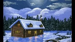 Видео 44 Часть 4. Как рисовать снег. рождество
